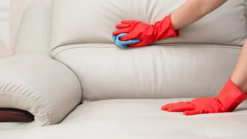 membersihkan sofa kain