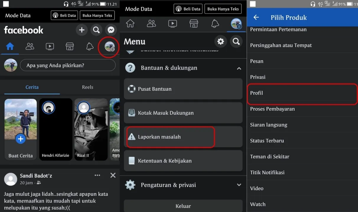 professional mode on facebook profile