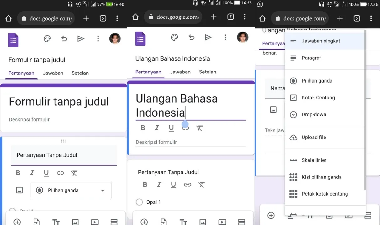 google formulir gratis