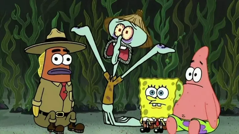 spongebob squarepants kulit kerang ajaib