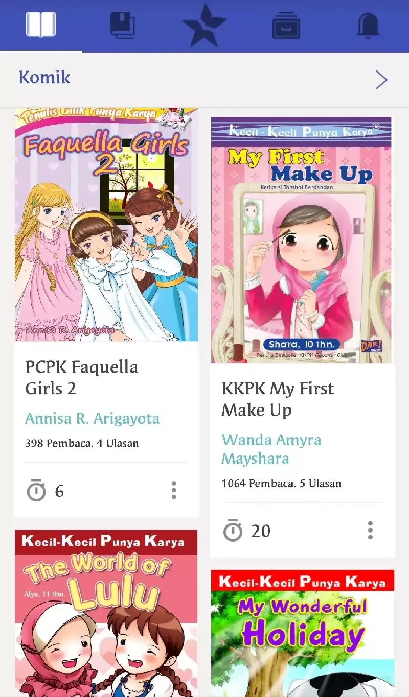 Koleksi buku di iPusnas