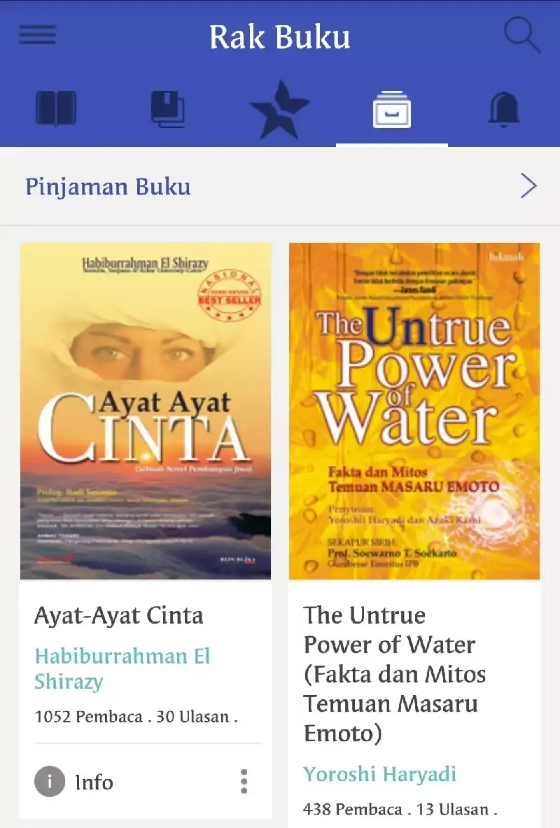 Rak buku iPusnas